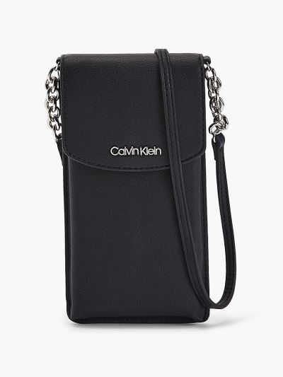 Calvin Klein Táskák & Kiegészítők HU264219 | Calvin Klein Faux Bőr Női Crossbody Táska Fekete